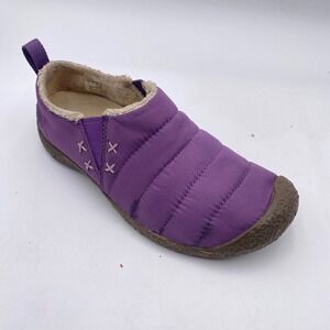 KEEN Howser II Slip-On Slipper Shoes Womens 7 Purple Quilted Fleece Lined